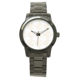 Simple, modern chevron arrow shape graphic pattern watch