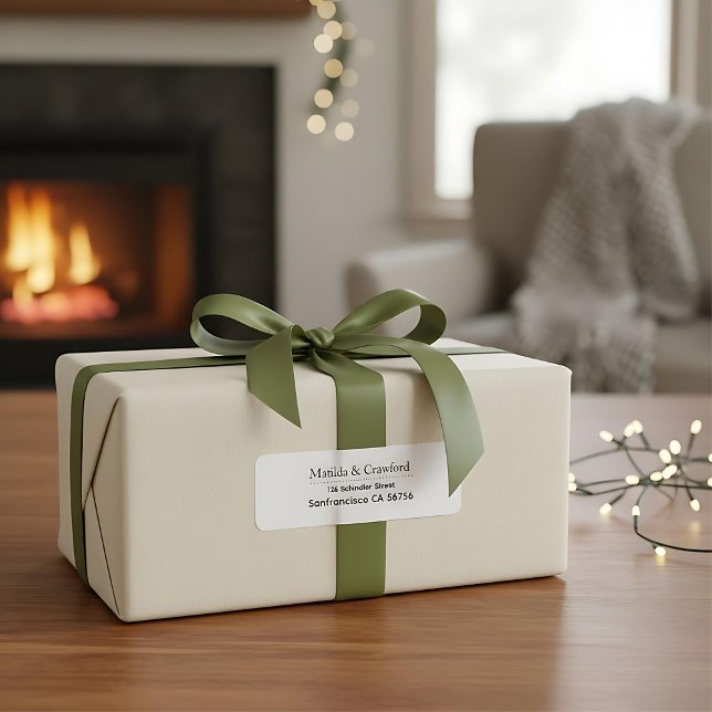 Simple modern chic elegant minimal return address (Creator Uploaded)