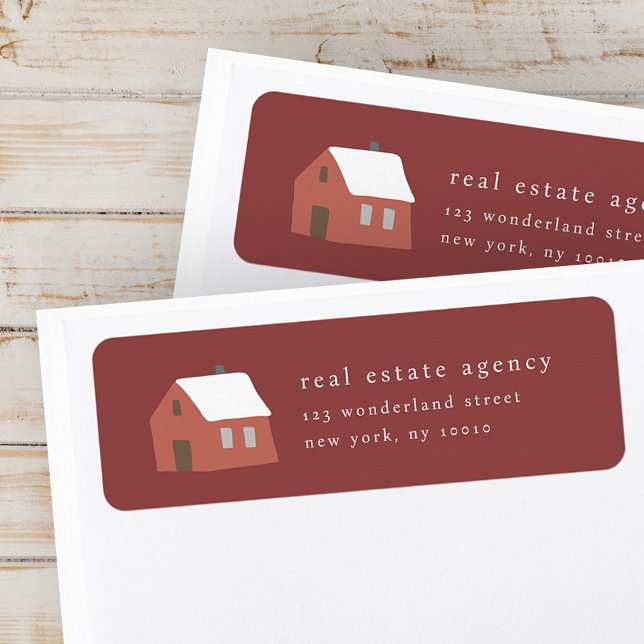 Simple Modern Chic Real Estate Business Address (Creator Uploaded)