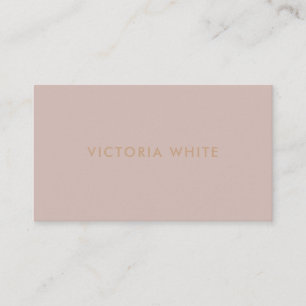 Simple Modern Chic Unique Taupe Blush Business Card