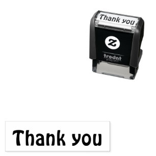 Simple Modern Classic Thank You Font Self-inking Stamp
