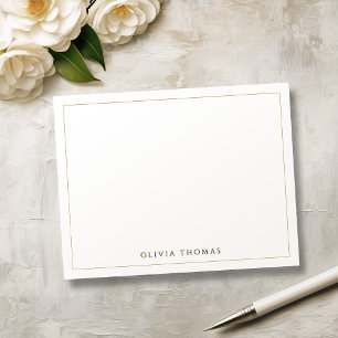 Simple Modern Classy personalised Stationery Note Card