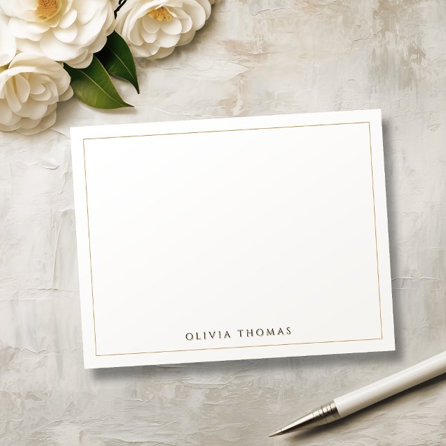 Simple Modern Classy personalised Stationery Note  Card (Simple Modern Classy personalized Stationery Note)