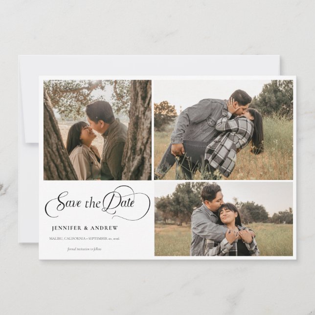 Simple Modern Classy | Photo Save the Date Invitation (Front)