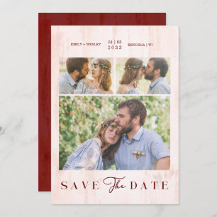 Simple Modern Collage Wedding Couple 3 Photos