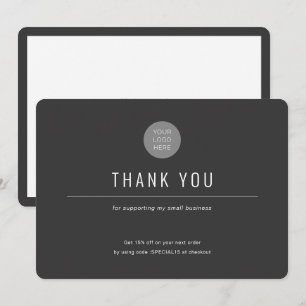 Simple-Modern-Coloured background-Business Thank Y You Card