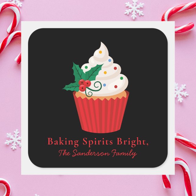 Simple Modern Colourful Christmas Baking Label (Creator Uploaded)