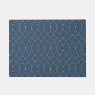 Simple, modern, cool, trendy curvy, wavy lines doormat