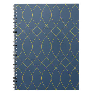 Simple, modern, cool, trendy curvy, wavy lines notebook