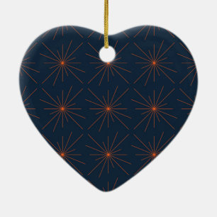 Simple, modern, cool, trendy light / star abstract ceramic tree decoration