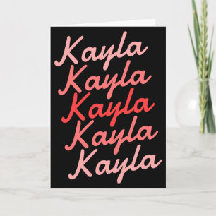 Simple Modern Cool Tygraphy Name Toddler  Card