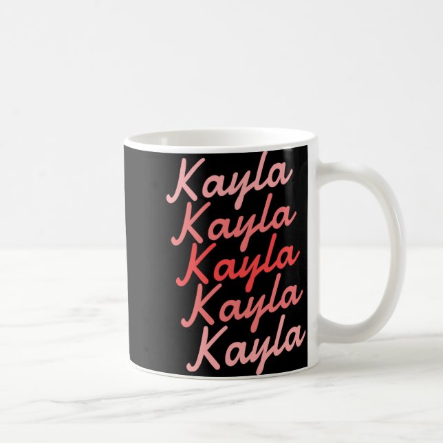 Simple Modern Cool Tygraphy Name Toddler  Coffee Mug (Right)