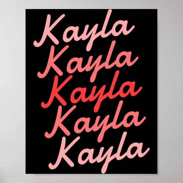 Simple Modern Cool Tygraphy Name Toddler  Poster (Front)