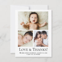 Simple Modern Custom Baby Photo Collage