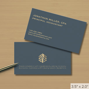 Simple Modern Custom Logo Business Card
