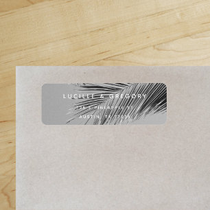 Simple Modern Custom   Palm Tree   Return Address
