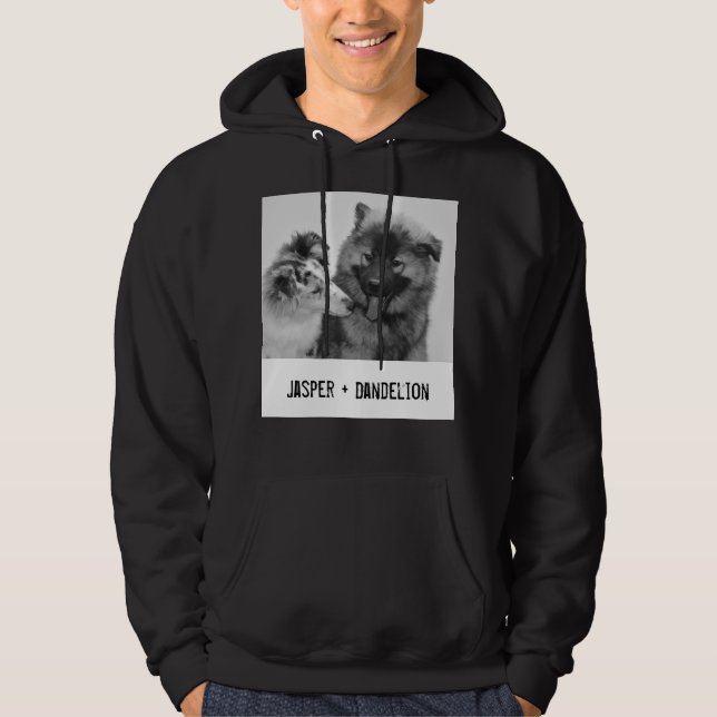 Simple, Modern Custom Pet or People Photo Hoodie (Front)