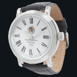 Simple modern custom photo watch<br><div class="desc">Perfect gift ideas for birthday,  wedding or anniversary.</div>