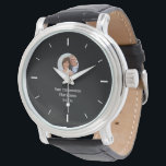Simple modern custom photo watch<br><div class="desc">Perfect gift ideas for birthday,  wedding or anniversary.</div>