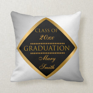 Simple Modern Customise Gold Silver Cushion