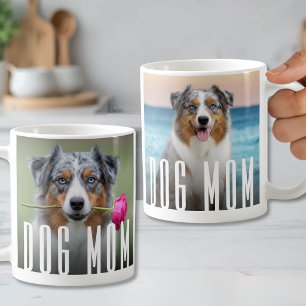 Simple Modern Dog Mum Pet Photo Coffee Mug