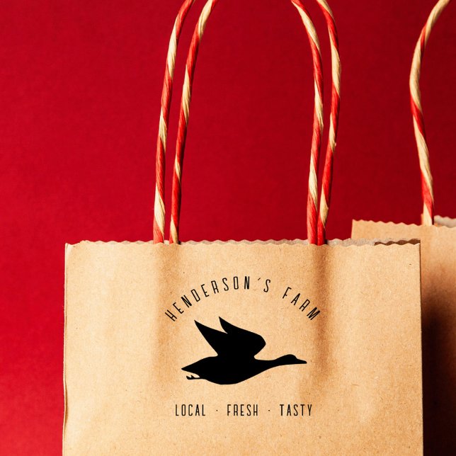 Simple Modern Duck Family Farm Egg Carton Rubber Stamp (Creator Uploaded)