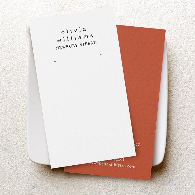 Simple Modern Earring Display Card (Creator Uploaded)