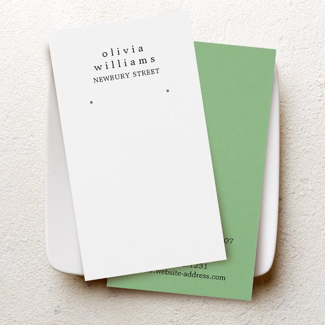 Simple Modern Earring Display Card (Creator Uploaded)