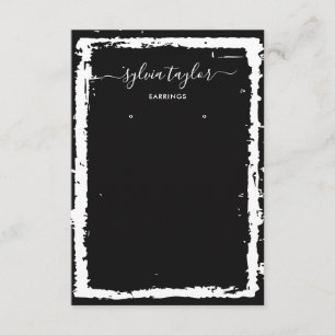 Simple Modern Earrings Jewellery Display Card