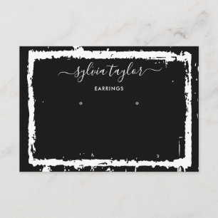 Simple Modern Earrings Jewellery Display Card