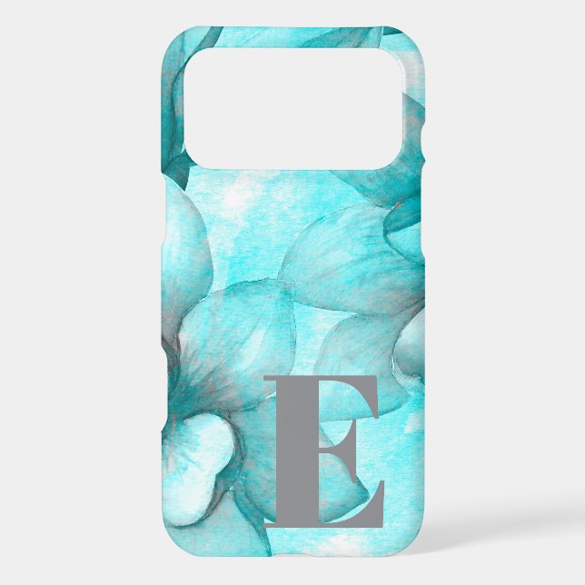 Simple Modern Elegant Bold Initial Girly Floral (Back)