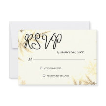 Simple Modern Elegant Classic Wedding RSVP