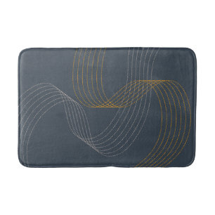 Simple, modern, elegant, cool, trendy illustration bath mat
