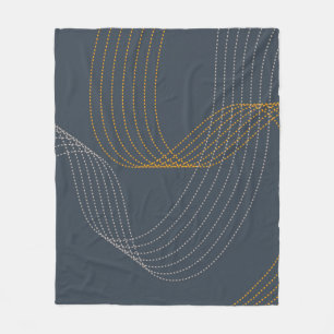 Simple, modern, elegant, cool, trendy illustration fleece blanket