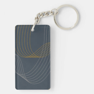 Simple, modern, elegant, cool, trendy illustration key ring