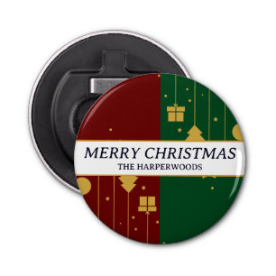 Simple Modern Elegant Decorative Christmas Family Bottle Opener