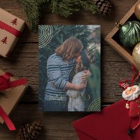 Simple Modern Elegant Engaged Photo | Christmas  