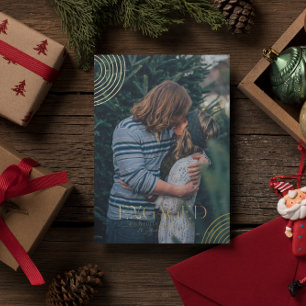 Simple Modern Elegant Engaged Photo   Christmas   