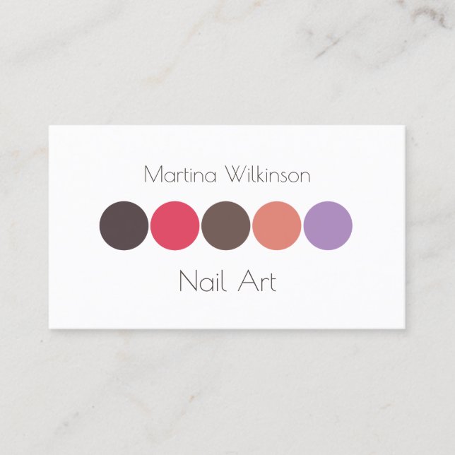 Simple modern elegant geometric style business card (Front)