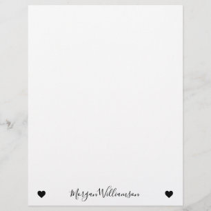 Simple Modern Elegant Name Custom Letterhead