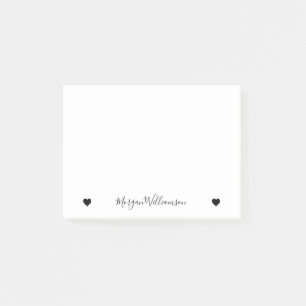 Simple Modern Elegant Name Post-it Notes