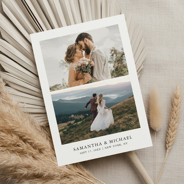 Simple Modern Elegant Photo Wedding Save The Date (Creator Uploaded)