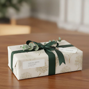Simple Modern elegant typography return address
