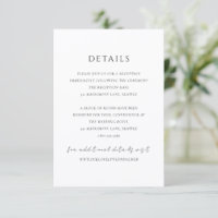 Simple Modern Elegant Wedding