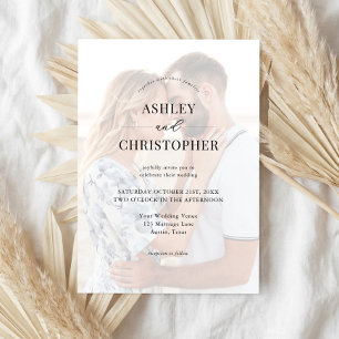 Simple Modern Elegant Wedding Invitation