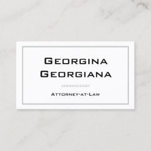 Simple, Modern & Elegant With Line Border Business Card