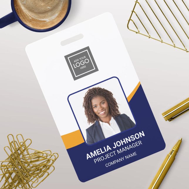 Simple Modern Employee Photo ID Badge (Creator Uploaded)