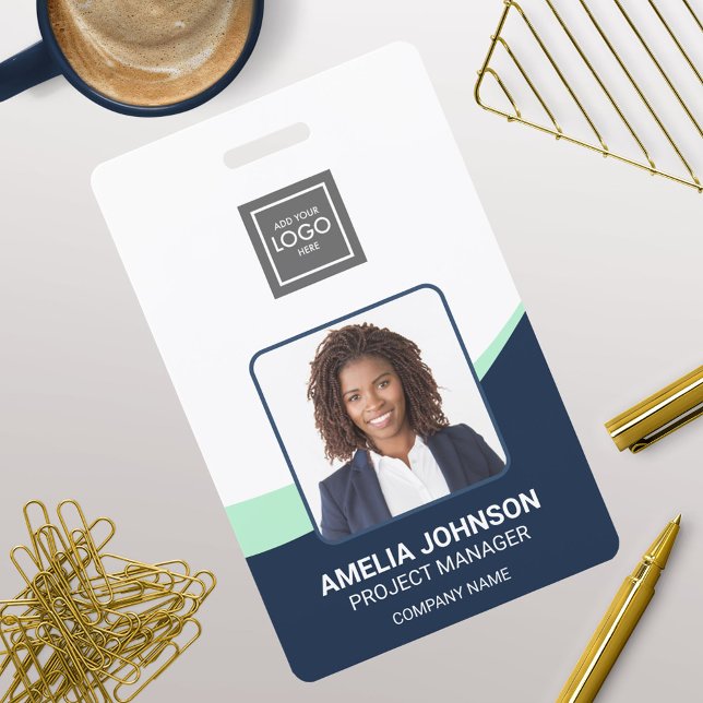 Simple Modern Employee Photo ID Badge (Creator Uploaded)