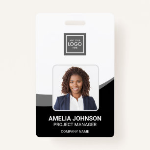 Simple Modern Employee Photo ID Badge