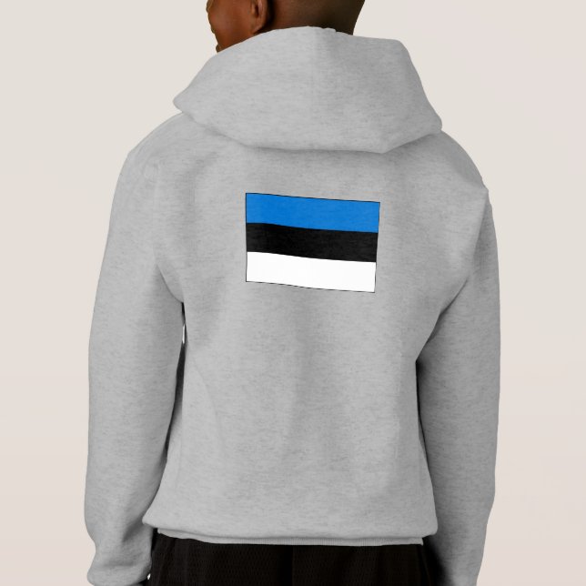Simple Modern Estonia Flag Souvenir , Backside (Back)